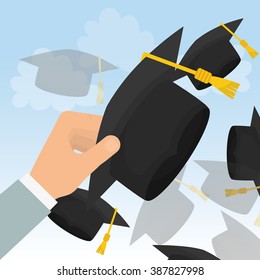 Graduation icon design 