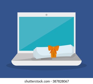 Graduation icon design 