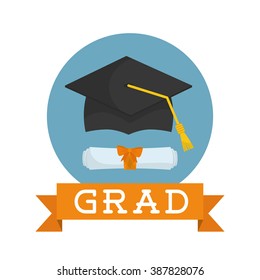 Graduation icon design 