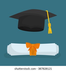 Graduation icon design 