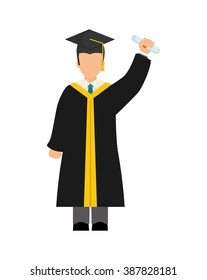 Graduation icon design 