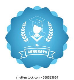 Graduation icon design 