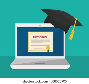 Graduation icon design 