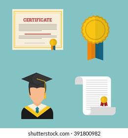 Graduation icon design 