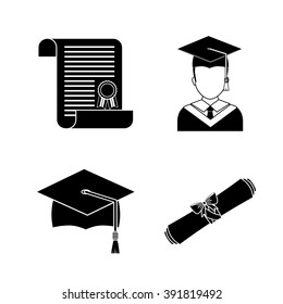 Graduation icon design 