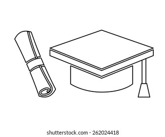 graduation icon design, vector illustration eps10 graphic 