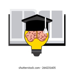 graduation icon design, vector illustration eps10 graphic 