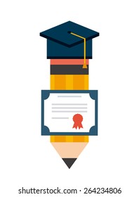 graduation icon design, vector illustration eps10 graphic 