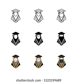 Graduation Icon : Education Theme, Infographics and Other Graphic Related Assets.