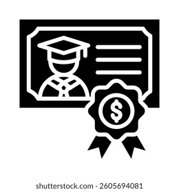 Graduation Icon Element for Design