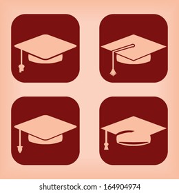 Graduation icon - four variations