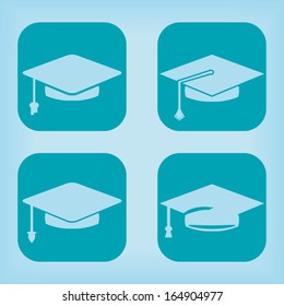 Graduation icon - four variations