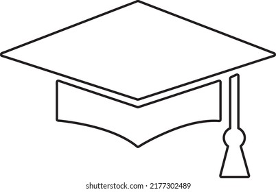 Graduation Icon illustration on white background..eps
