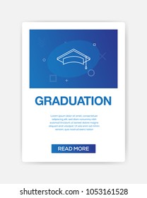 GRADUATION ICON INFOGRAPHIC