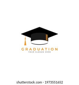 Graduation icon logo concept vector design