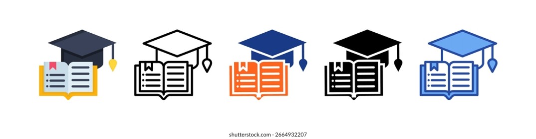Ícone de graduação - Ilustração de vários estilos