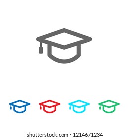 Graduation icon vector