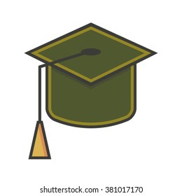 Graduation icon vector