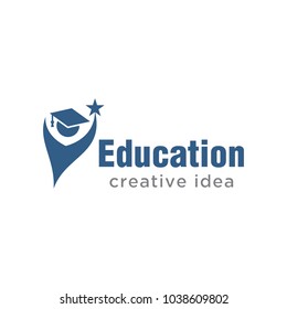 Graduation Icon Vector. Education Logo Template