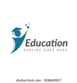 Graduation Icon Vector. Education Logo Template