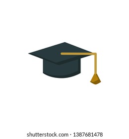graduation icon vector flat style design
