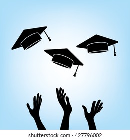 Graduation icon vector illustration