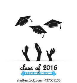 Graduation icon vector illustration eps10.