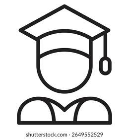 Graduation icon vector illustration isolated sign