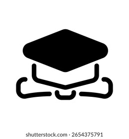 Ilustração de design de símbolo de vetor de ícone de graduação