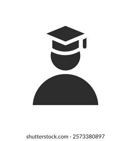 Graduation icon web design in vector