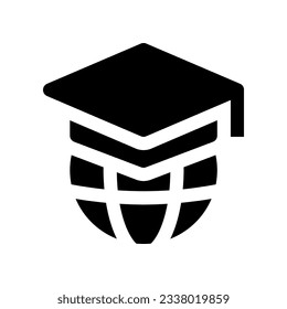 graduation icon for your website, mobile, presentation, and logo design.