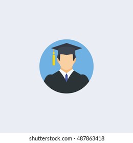 Graduation icon.Vector illustration