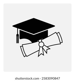 graduation illustration graphic elegant style
