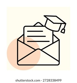 Vector de la letra de la graduación, pixel perfecto, archivo del ilustrador 