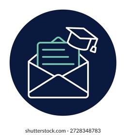Vector de la letra de la graduación, pixel perfecto, archivo del ilustrador 