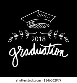 Graduation logo concept. 