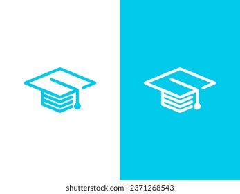 Graduation logo design icon vector template