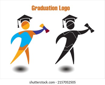 Graduation Logo for Educational School, College, University