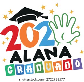 Logo de graduación para estudiantes de secundaria