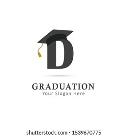 Graduation Logo with Initial letter D