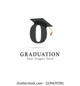 Graduation Logo with Initial letter O