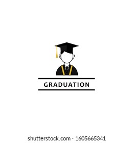 Graduation Logo Template Design. Graduation cap vector