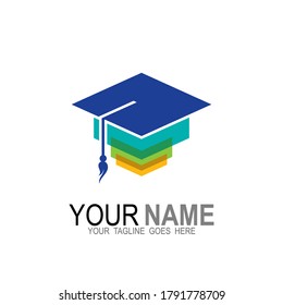 Graduation logo template design element, Student icons