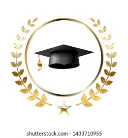 Graduation Logo Template Design Elements Vector Stock Vector (Royalty ...