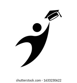 Graduation Logo Template Design Vector, Emblem, Design Concept, Creative Symbol, Icon