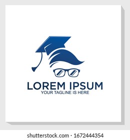 graduation logo template design vector, school logo vector, happy graduation design vector