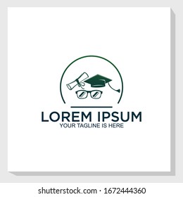 graduation logo template design vector, school logo vector, happy graduation design vector