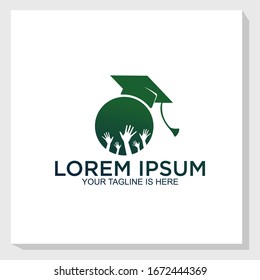 graduation logo template design vector, school logo vector, happy graduation design vector