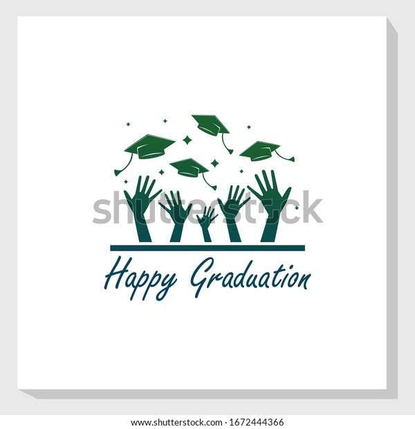 Graduation Logo Template Design Vector School Stock Vector (Royalty ...