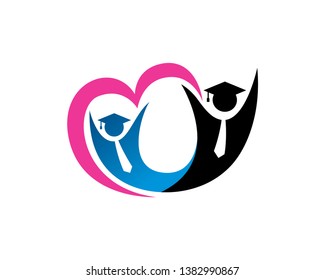 Graduation Logo Template, Icon, Symbol